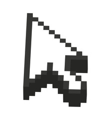 Obraz premium Computer mouse arrow pointer isolated icon design