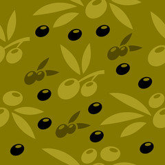 Olives patter vector