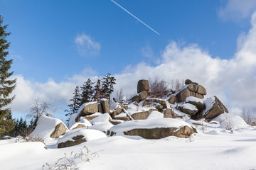 Fototapeta na wymiar Harz, Hohnekamm im Winter