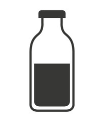 milk bottle isolated icon design