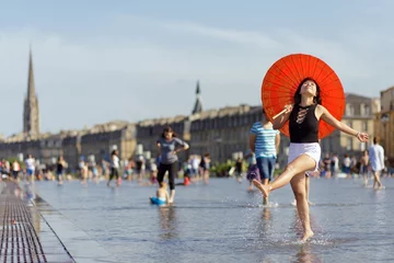 Fotobehang Asian woman tourist in France © Stéphane Bidouze