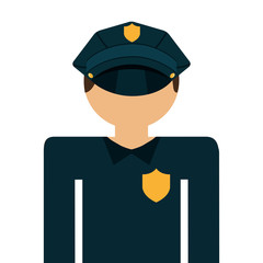 police agent isolated icon design