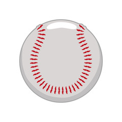 Baseball sport concept represented by ball icon. Isolated and flat illustration