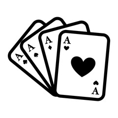 poker card isolated icon design
