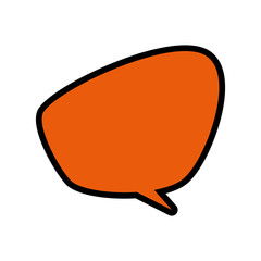 Communication concept represented by bubble icon. Isolated and flat illustration