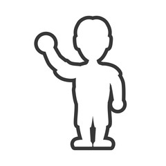 Obraz premium Avatar male concept represented by Man icon. Isolated and flat illustration