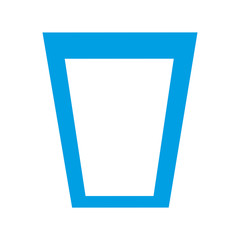 water glass isolated icon design