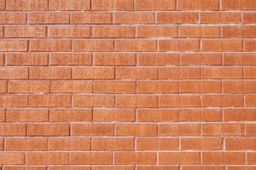 Background of brick wall from a building. Close up.