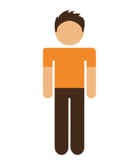 man figure avatar isolated icon design
