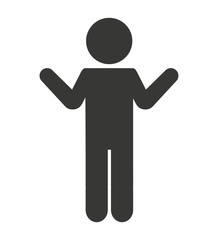 man figure avatar isolated icon design