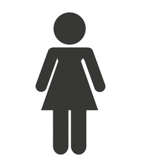 woman figure avatar isolated icon design