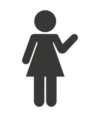 woman figure avatar isolated icon design
