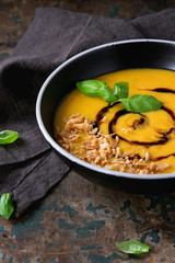 Pumpkin and sweet potato soup
