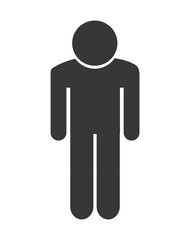 man figure avatar isolated icon design
