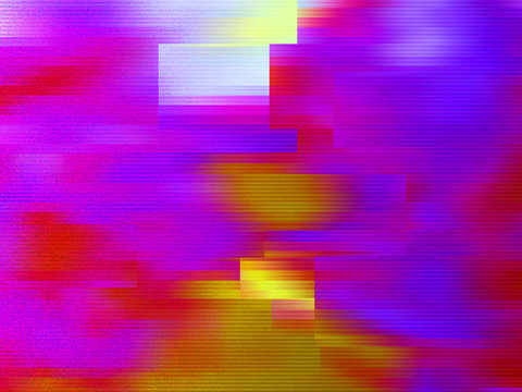 Pink VHS Glitch Texture