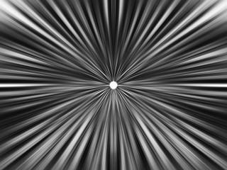 Obraz premium Black and white teleport with distant star illustration