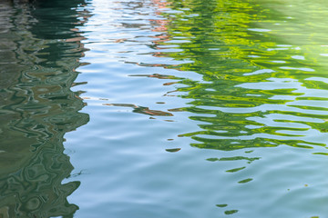 Texture: water ripple, reflection and sun flares on water surface