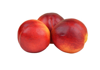 Three ripe peach
