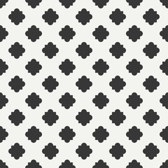 Geometric line monochrome lattice seamless arabic pattern. Islamic oriental style. Wrapping paper. Scrapbook paper. Tiling. White vector illustration. Moroccan background. Swatches. Graphic texture.