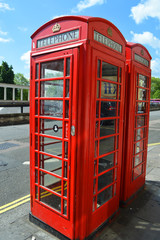 Fototapeta na wymiar london phone box