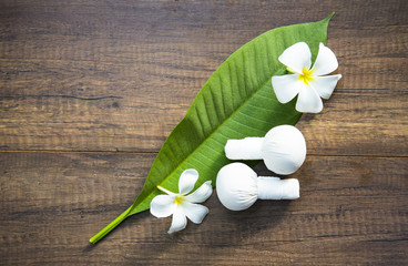 Spa massage compress balls, herbal ball with flower, Thailand