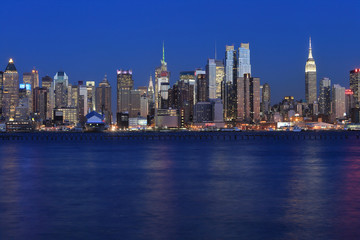 Naklejka premium ニュージャージーからのスカイライン ニューヨーク