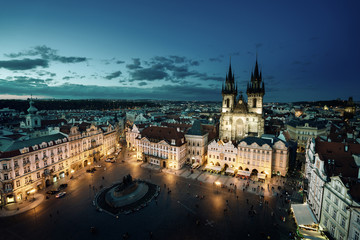 Fototapeta na wymiar Old town square in Prague, Czech republic