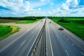 Cars driving on the road