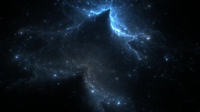 3D timelapse animation of the blue Nebula