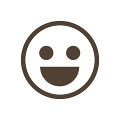 Fototapeta premium Emoticon laughing