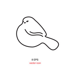 Vector Bird Icon Symbol