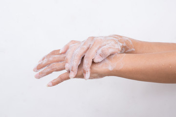 Fototapeta premium How to clean your hands.