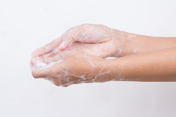 Fototapeta premium How to clean your hands.