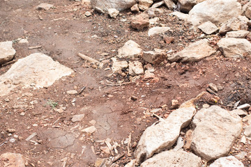 abstract red brown soil and rough rock stone grunge texture