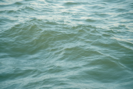 Retro vintage, blue water sea wave for background © sumateg27