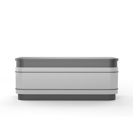 desk or counter from front view