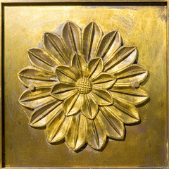 Bronze flower ornament