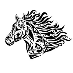Black horse