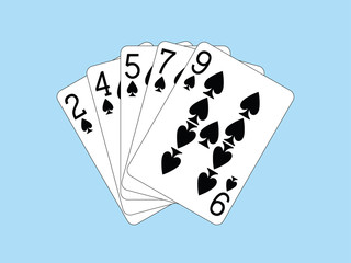 Playing Cards - Flush of Spades