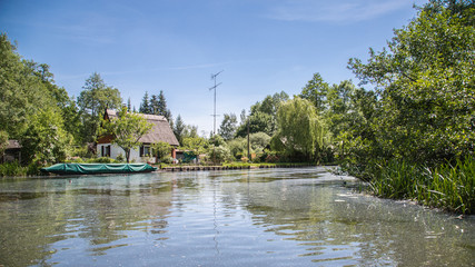 Fototapeta na wymiar Spreewald Kanal