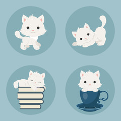 Kittens icons set