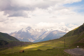 Fototapeta premium Mountain landscape Georgia Caucasus