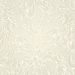 Seamless Damask background in the style of beige