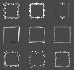 Set of decorative squares