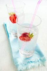 Strawberry cold drink