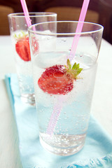 Strawberry cold drink