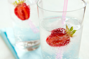 Strawberry cold drink