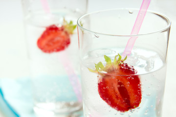 Strawberry cold drink