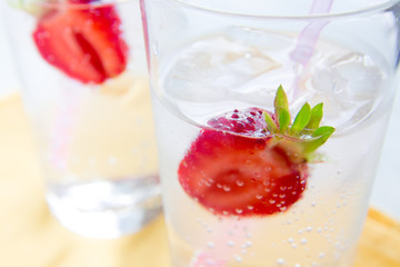 Strawberry cold drink
