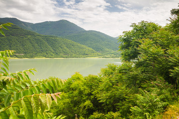 Mountain Lake in the Caucasian mountains